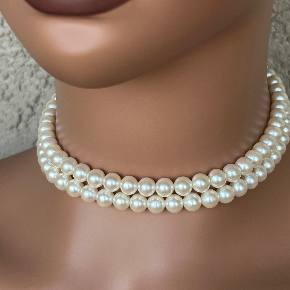1928 Classy Cream Pearl Necklace